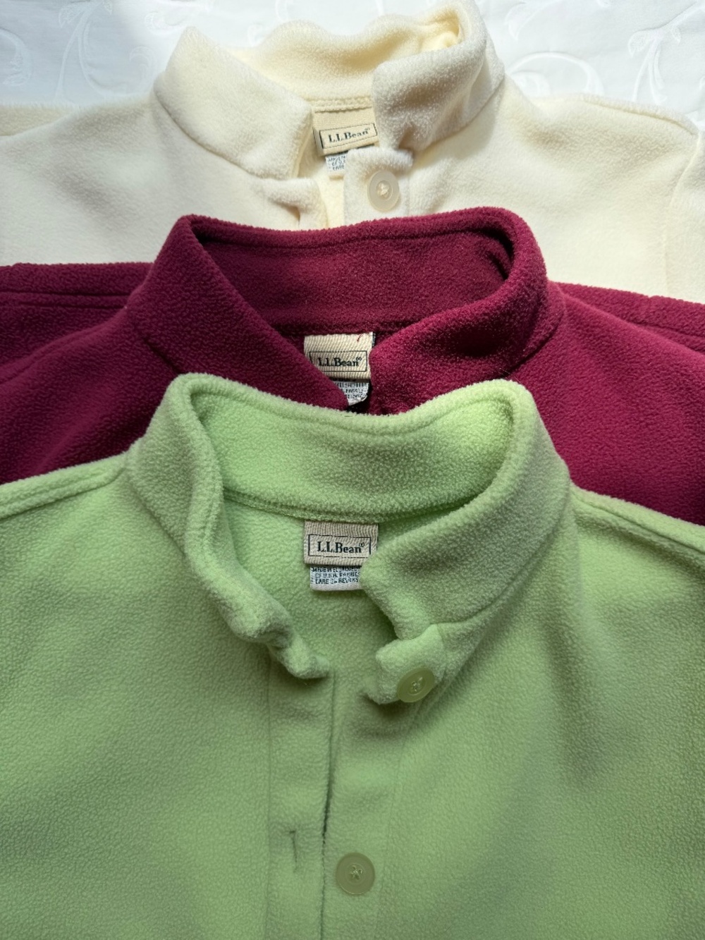 L.L. Bean Lightweight Fleece Cardigan Bundle